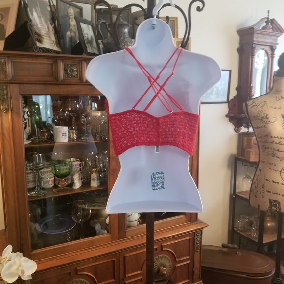 Free People Red Hot flower bra-let size Small - Picture 3 of 7